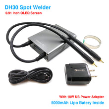 Load image into Gallery viewer, DH30 Spot Welder OLED Screen 5000mAh Lipo Battery Include
